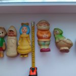 Резиновые игрушки копытченской фабрики и других