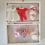 Пупс ГДР, керамический с приданным