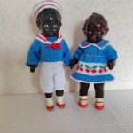 Темнокожие куколки ГДР из комплзита