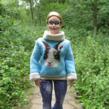 Люба в лесу