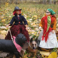 Осень. Пошуршим? Барышня и крестьянка