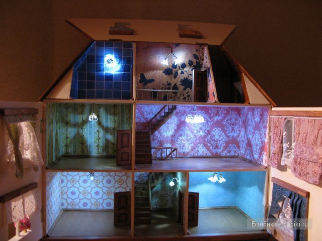 кукольный домик с освещением