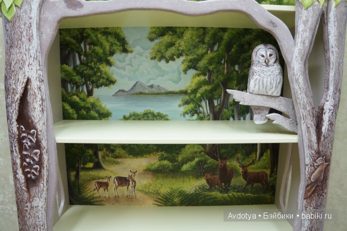 детский стеллаж с росписью