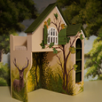 Миниатюрная кровать - "Домик в лесу"