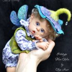 Цветочный эльф. Кукла-реборн Екатерины Захаровой