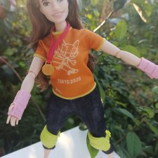 Кукла Барби Олимпийские Игры Токио 2020 - Скейтбордист. Barbie Tokyo Кукла Барби Олимпийские Игры Токио 2020 - Скейтбордист. Barbie Tokyo