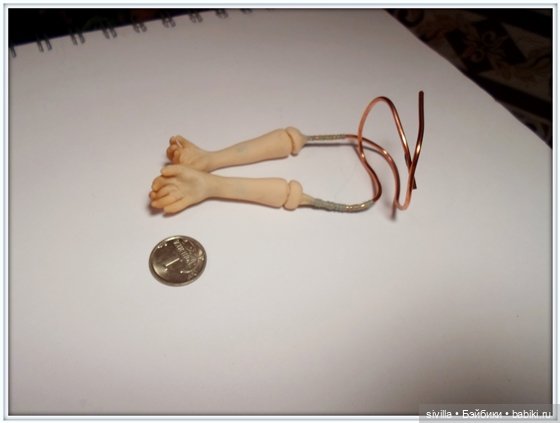 Кира - ООАК Sivilla. Поэтапка каркасной куклы (фото 6)