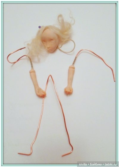 Кира - ООАК Sivilla. Поэтапка каркасной куклы (фото 7)