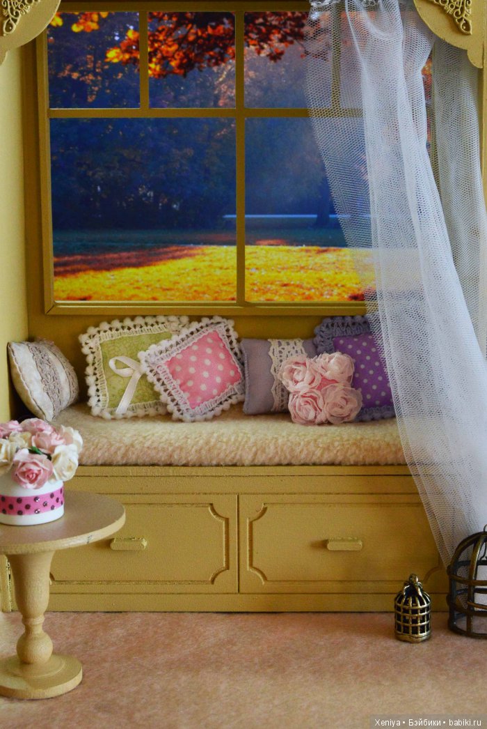 кукольная миниатюра, кукольный дом, кукольная комната, диорама, румбокс