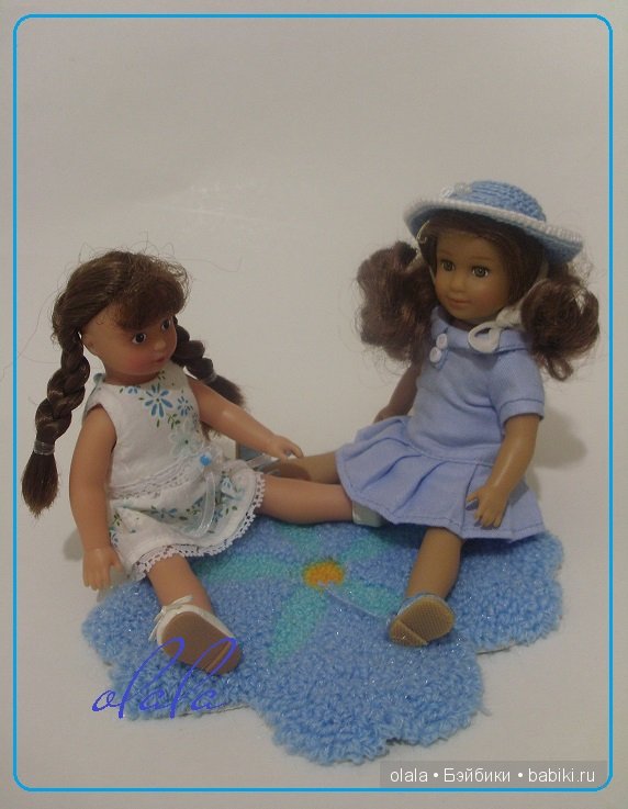 На цветочном коврике — Аксессуары для кукол своими руками: идеи (фото 4)