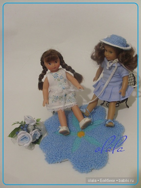 На цветочном коврике — Аксессуары для кукол своими руками: идеи (фото 3)