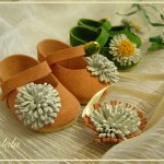 Цветочное настроение. Обувь для кукол.