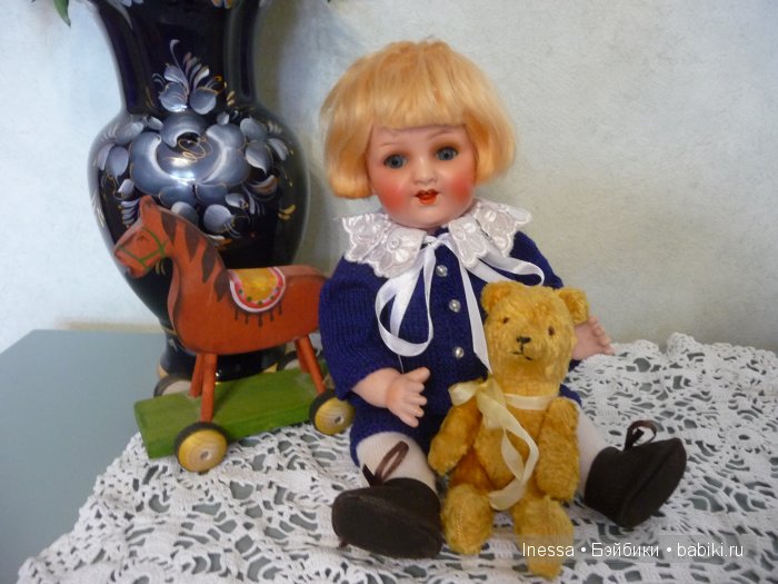 Мальчик Капитоша — Антикварные куклы Heubach Koppelsdorf (Хойбах): молд 300 (фото 7)