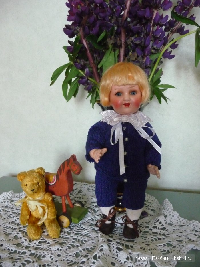 Мальчик Капитоша — Антикварные куклы Heubach Koppelsdorf (Хойбах): молд 300 (фото 4)