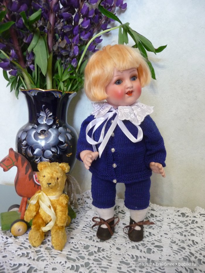 Мальчик Капитоша — Антикварные куклы Heubach Koppelsdorf (Хойбах): молд 300 (фото 5)