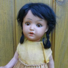 Антикварная кукла Ханна мулатка от Schoenau & Hoffmeister.