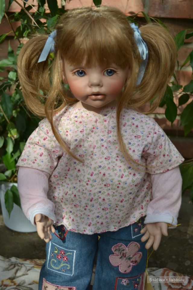 Егоза, покорившая с первого взгляда. Фарфоровая куклаPretty Pleas от Donna Rubert (фото 3)