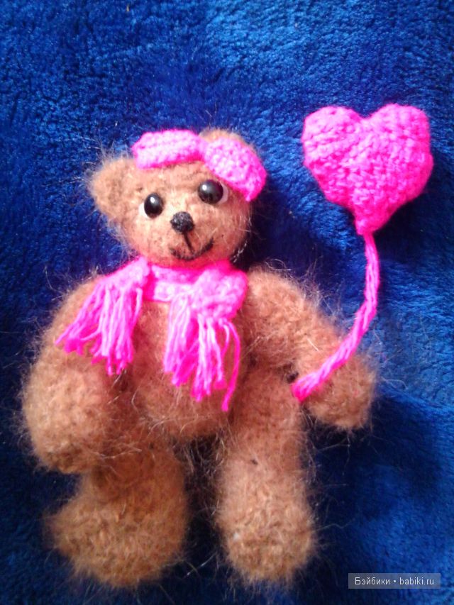 Моя первая игрушка вязанная крючком, мишечка - Милка (фото 2)