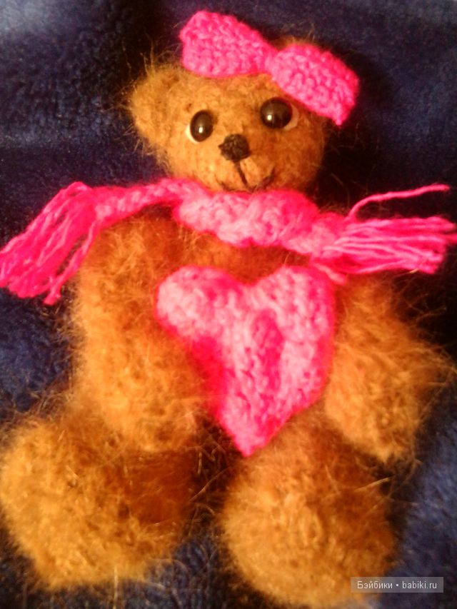 Моя первая игрушка вязанная крючком, мишечка - Милка (фото 4)