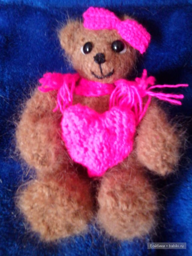 Моя первая игрушка вязанная крючком, мишечка - Милка (фото 3)