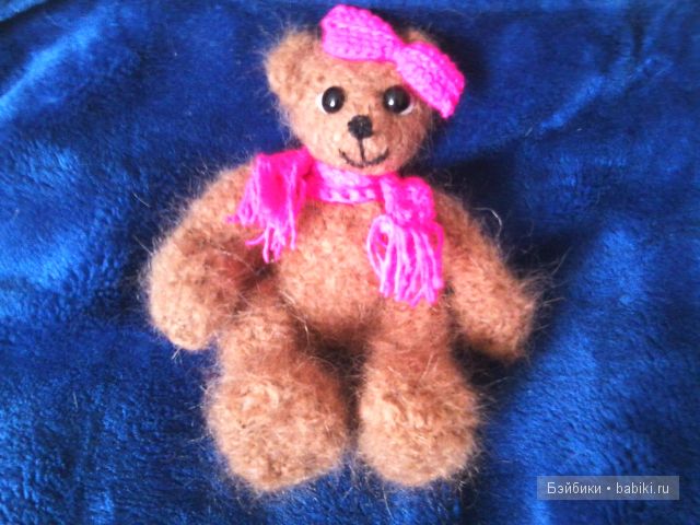 Моя первая игрушка вязанная крючком, мишечка - Милка