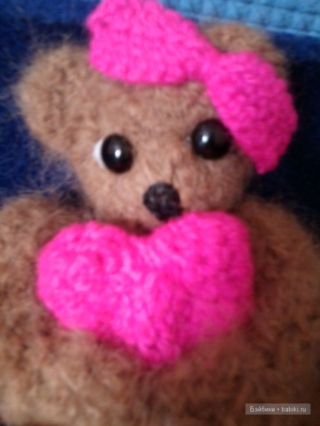 Моя первая игрушка вязанная крючком, мишечка - Милка (фото 5)