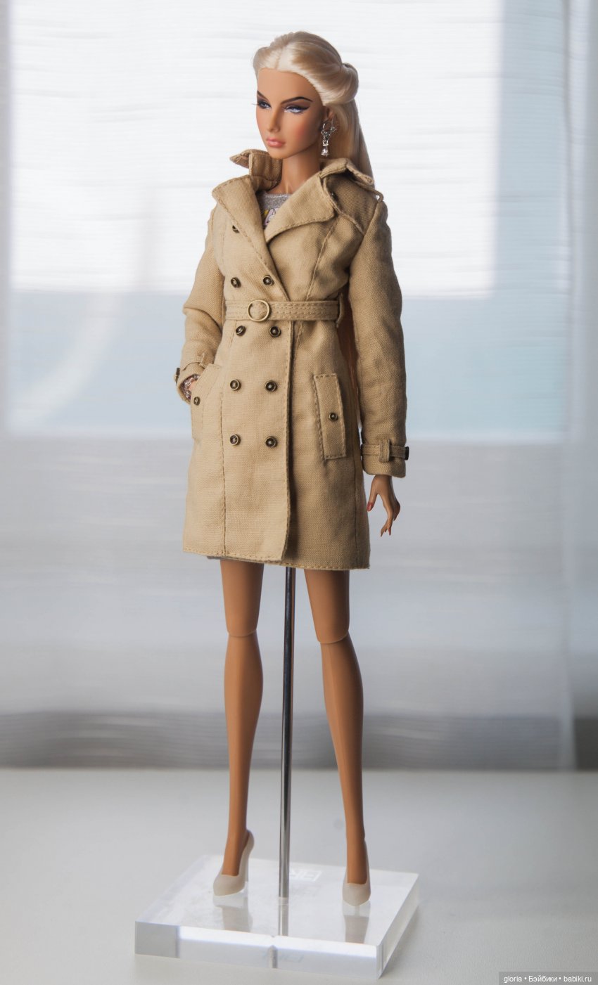 Тренч в стиле «Burberry» — Одежда и обувь для кукол своими руками: фото (фото 2)
