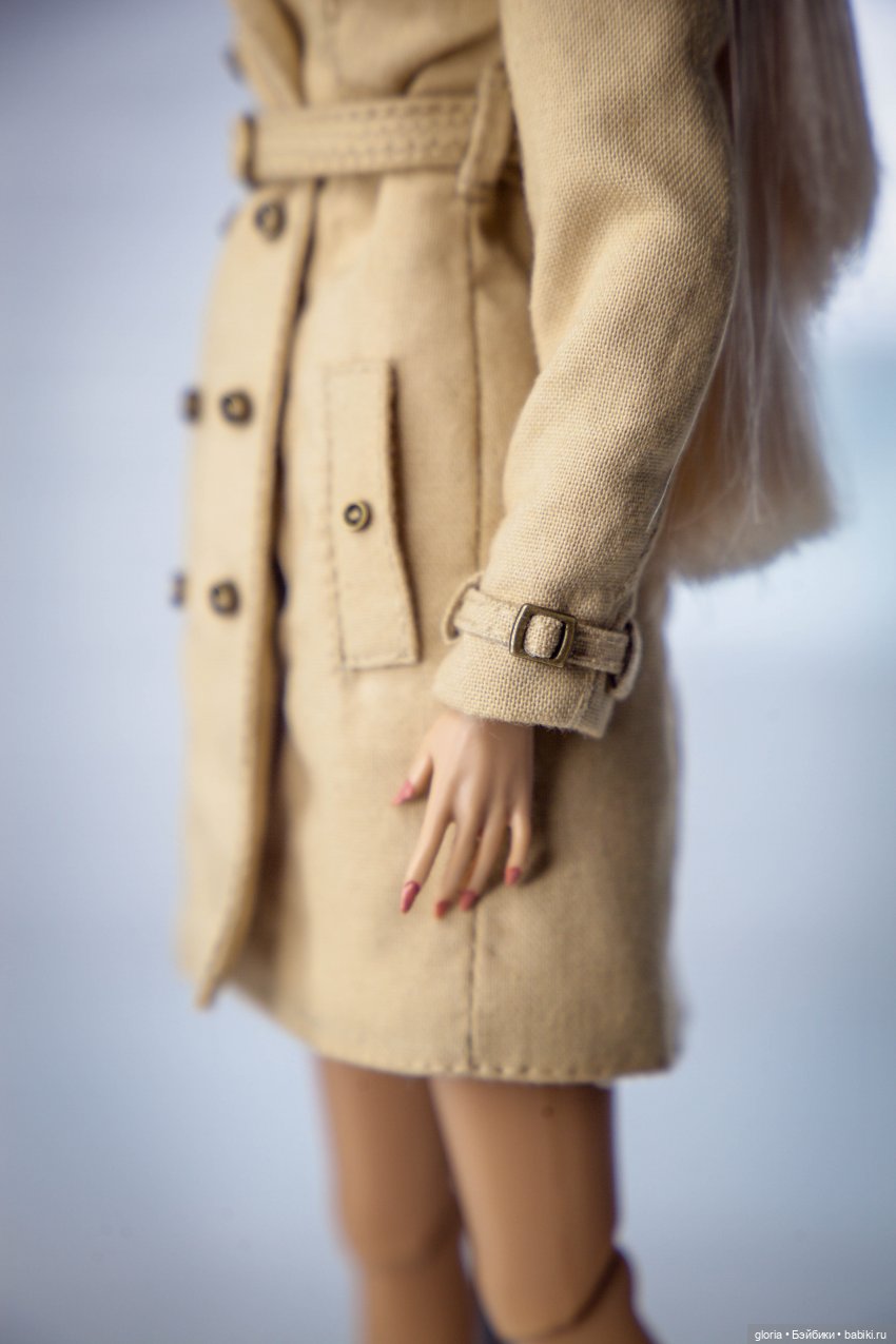 Тренч в стиле «Burberry» — Одежда и обувь для кукол своими руками: фото (фото 7)