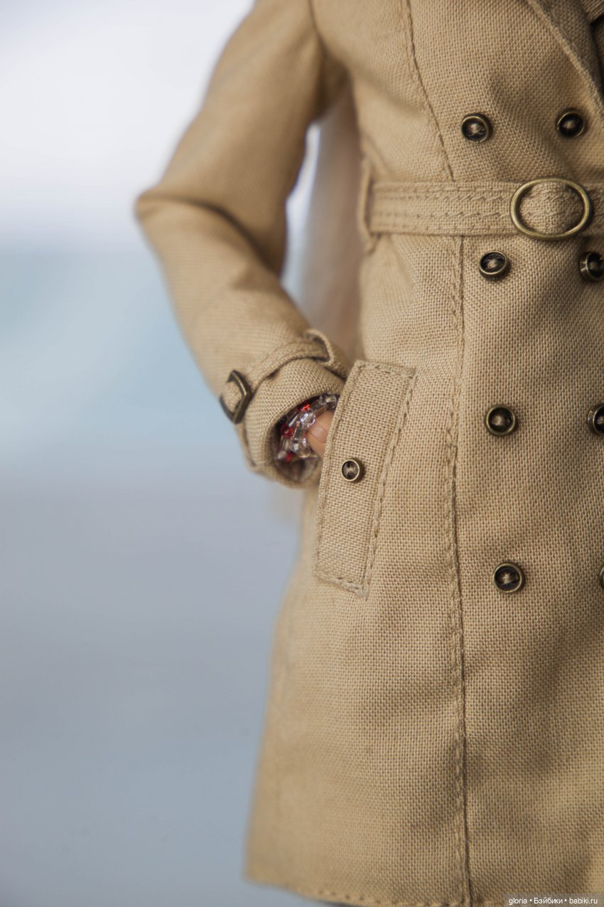 Тренч в стиле «Burberry» — Одежда и обувь для кукол своими руками: фото (фото 6)