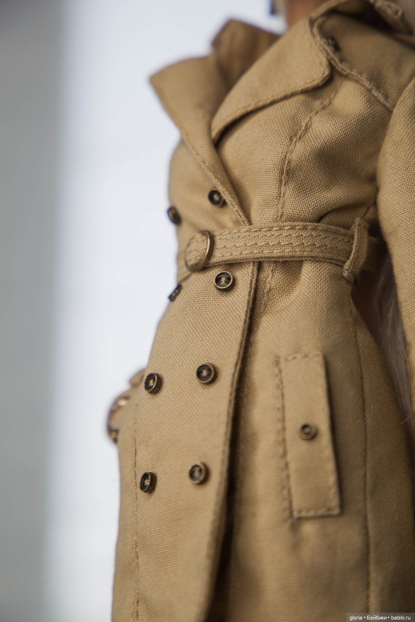 Тренч в стиле «Burberry» — Одежда и обувь для кукол своими руками: фото (фото 5)