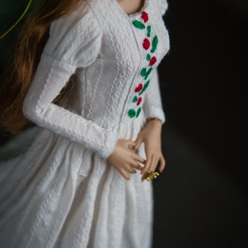 🌷Платье из фактурного батиста для Poppy Parker🌷