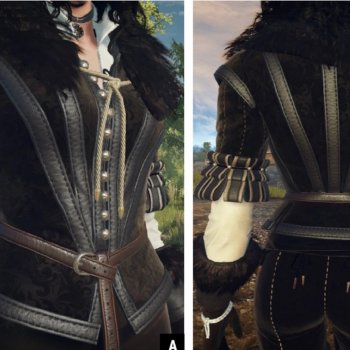 Аутфит Йеннифер из игры "Ведьмак 3".