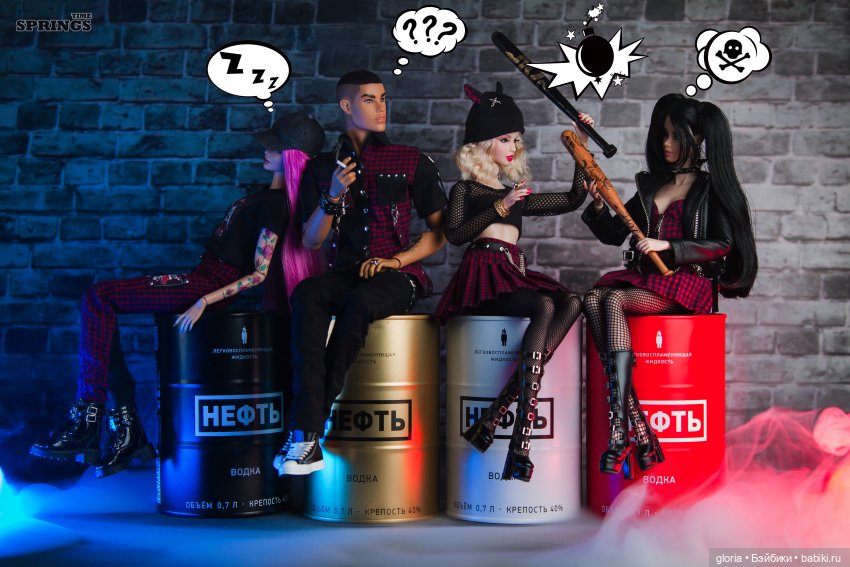 Моя панк-банда😈🖤 — Одежда и обувь для кукол своими руками: фото (фото 4)