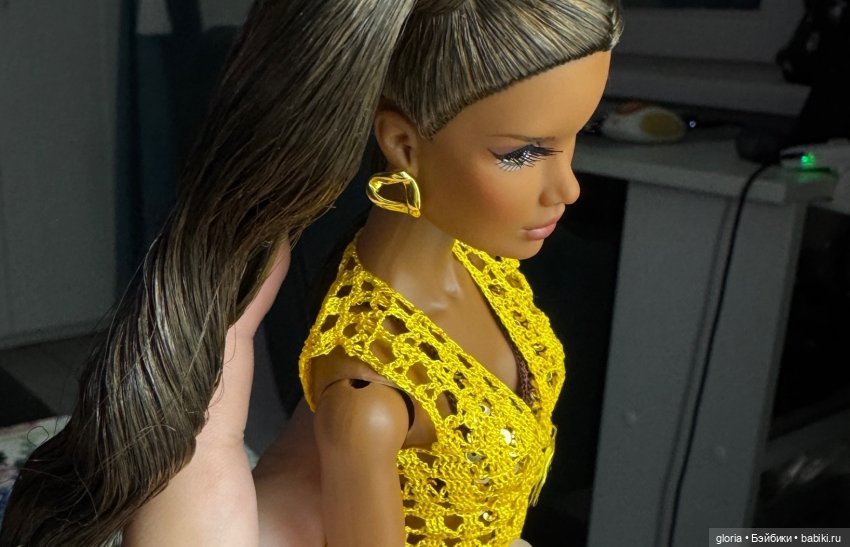 Ажурный кардиган крючком на формат 1/6 (фото 9)