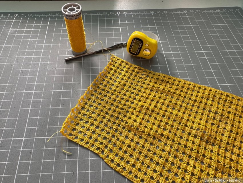 Ажурный кардиган крючком на формат 1/6 (фото 5)