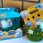 Интерактивный цыпленок Little Live Pets в яйце с домиком или без, корзина "Лужайка с цветами"
