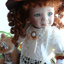 Коллекционная фарфоровая кукла Хлоя-Плакса,автор Линда Стил