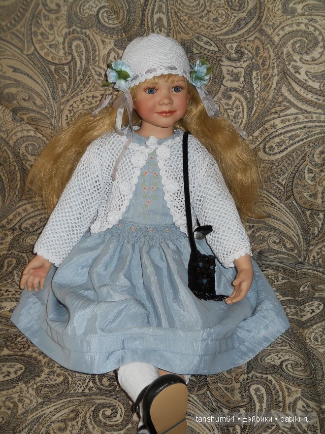 Фарфоровая кукла Бианка от Энн Тиммерман, девочка - Весна (фото 4)