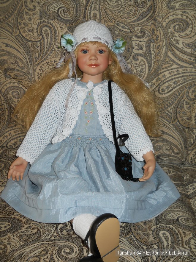Фарфоровая кукла Бианка от Энн Тиммерман, девочка - Весна (фото 7)