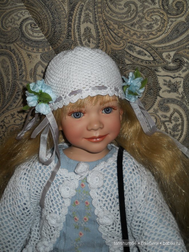 Фарфоровая кукла Бианка от Энн Тиммерман, девочка - Весна (фото 5)