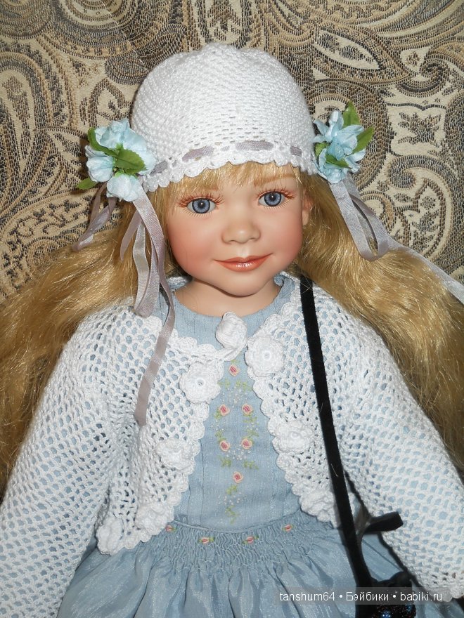 Фарфоровая кукла Бианка от Энн Тиммерман, девочка - Весна (фото 6)
