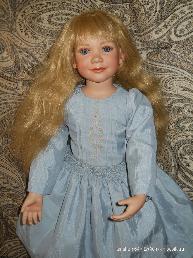 Фарфоровая кукла Бианка от Энн Тиммерман, девочка - Весна (фото 2)