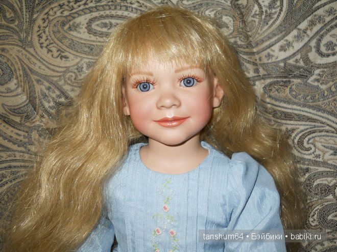 Фарфоровая кукла Бианка от Энн Тиммерман, девочка - Весна