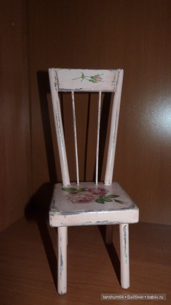 Стульчик для любимой куклы или Мой первый опыт в дизайне кукольной мебели (фото 5)