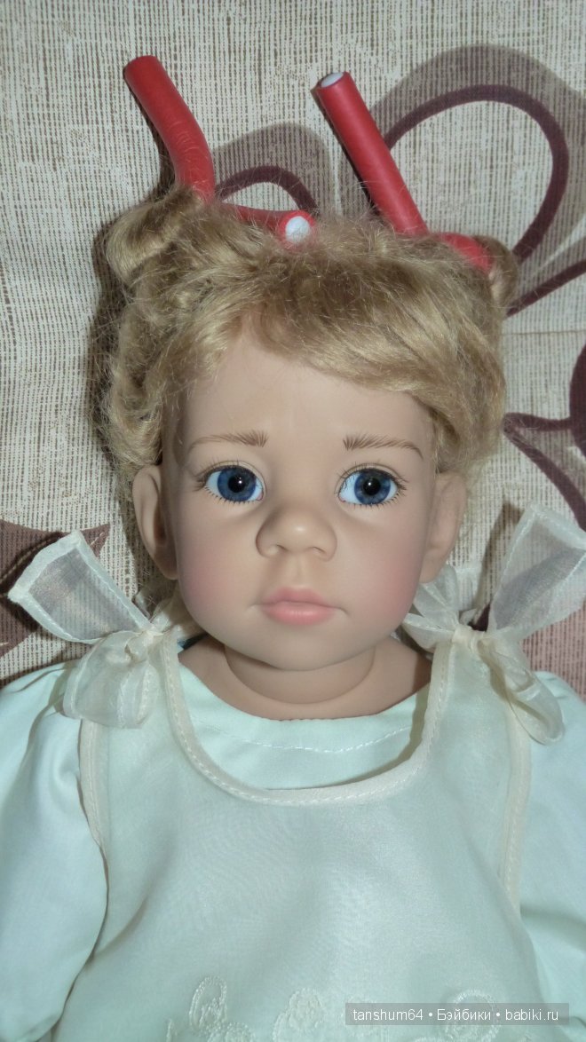 "Как помыть ребёнка" - 2 или коллекционная кукла Лара от Элизабет Линдер (фото 7)