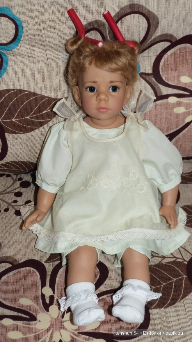 "Как помыть ребёнка" - 2 или коллекционная кукла Лара от Элизабет Линдер (фото 6)