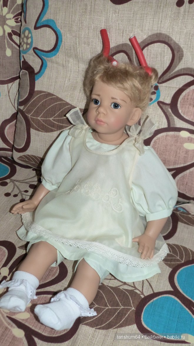 "Как помыть ребёнка" - 2 или коллекционная кукла Лара от Элизабет Линдер (фото 8)