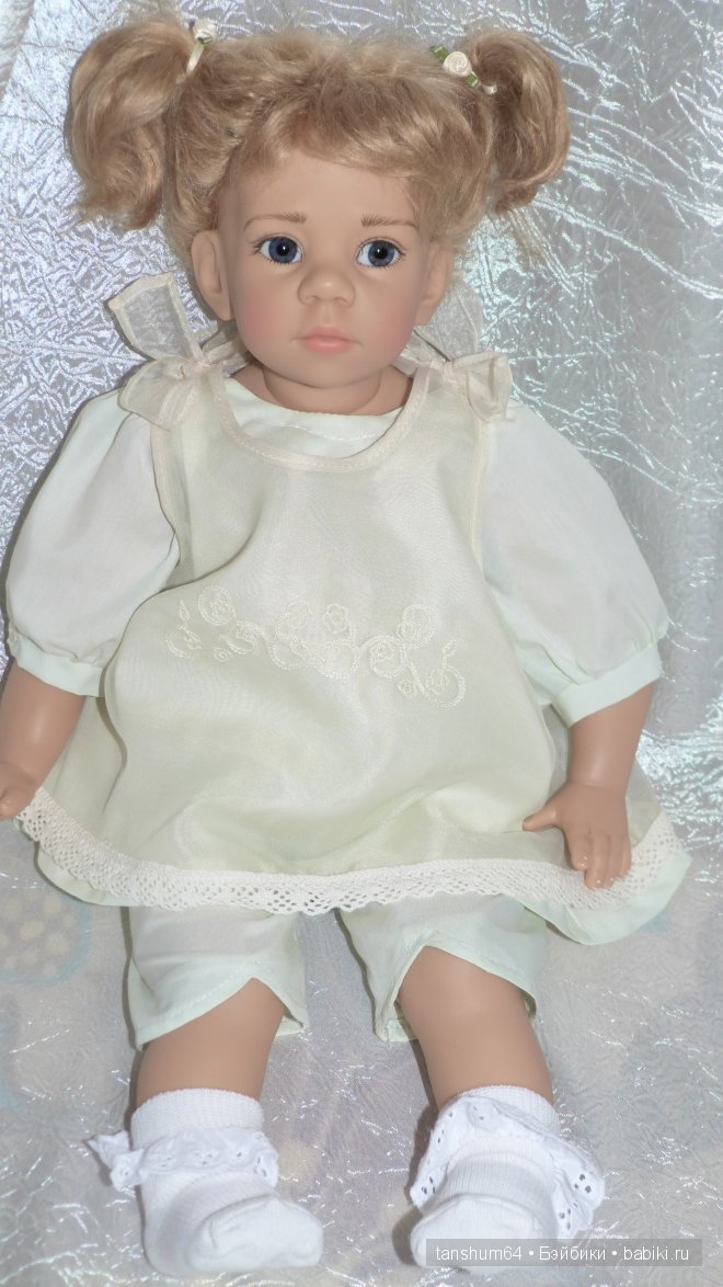 "Как помыть ребёнка" - 2 или коллекционная кукла Лара от Элизабет Линдер (фото 9)