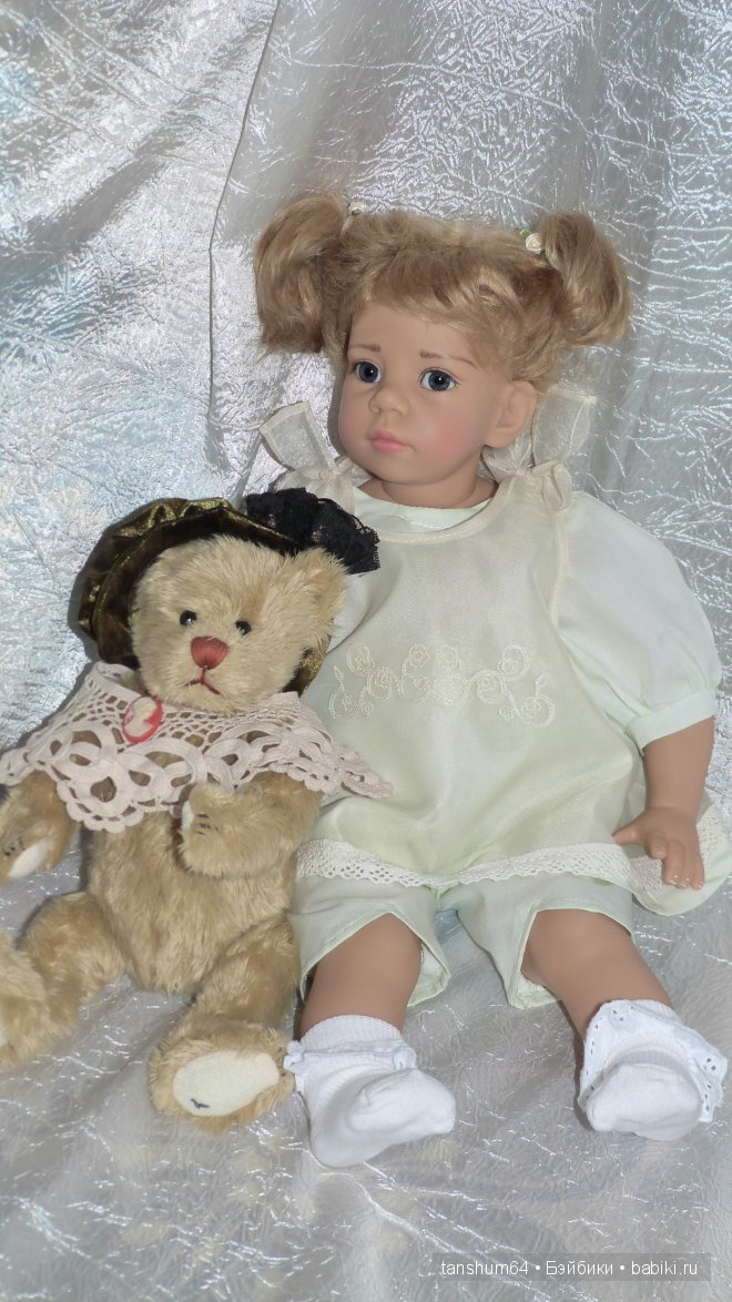 "Как помыть ребёнка" - 2 или коллекционная кукла Лара от Элизабет Линдер