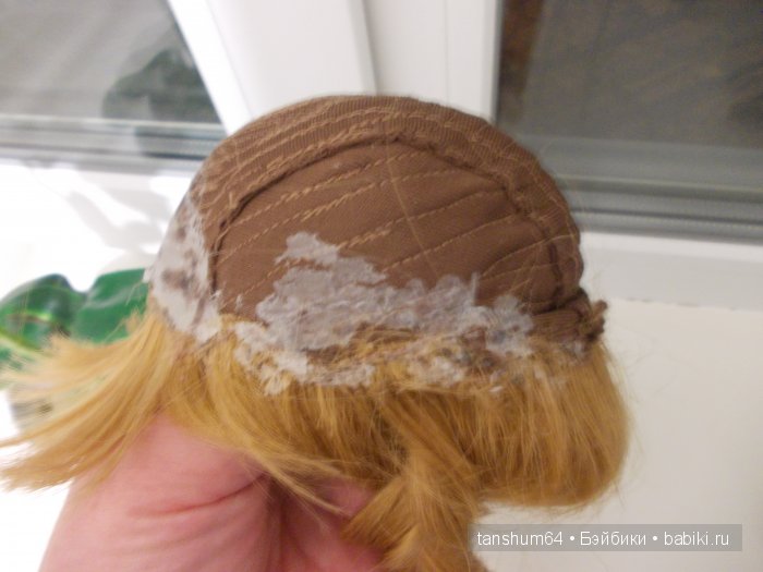 Как очистить от клея паричок кукле Heidi Plusczok? (нужна помощь) (фото 5)